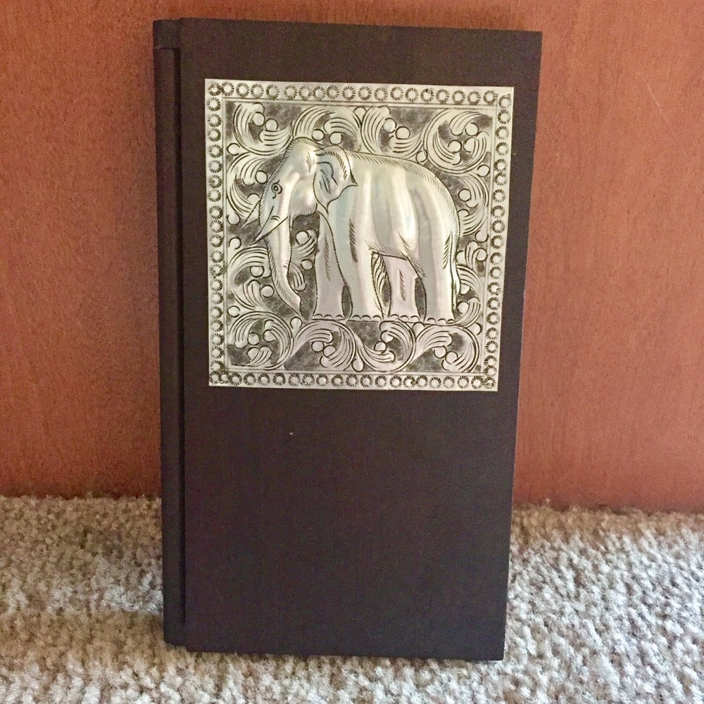 Handmade wooden address book